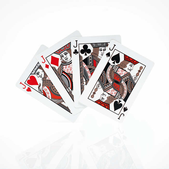 1ST playing cards V4 Black Playing Cards by 1ST playing cards by Chris Ramsay