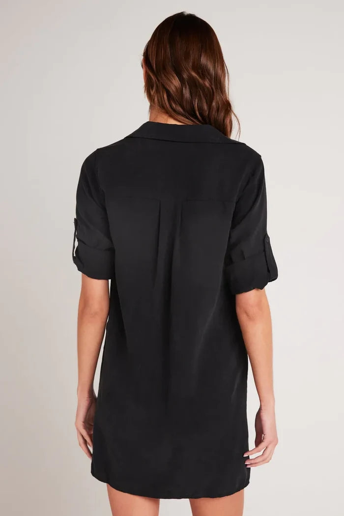 A-Line Rolled Tab Sleeve Dress Dresses Bella Dahl