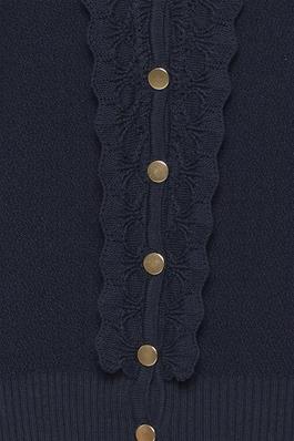 Atelier Reve IRNESHA Navy Cardigan Dotique buttons