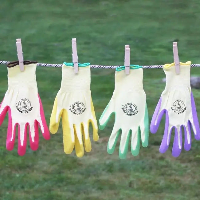 GARDEN WOMEN'S WEEDER GLOVES YELLOW MEDIUM