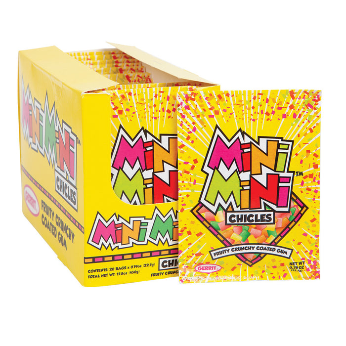 Gerrit Verburg Mini Mini Chicles Fruit Gum - 20 Count