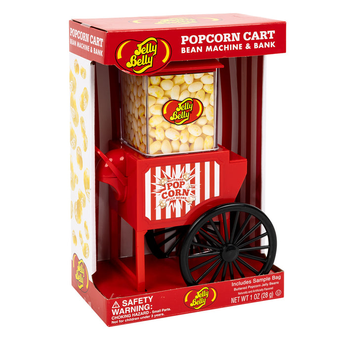 Jelly Belly Buttered Popcorn Machine Bank Candy - 6 Count