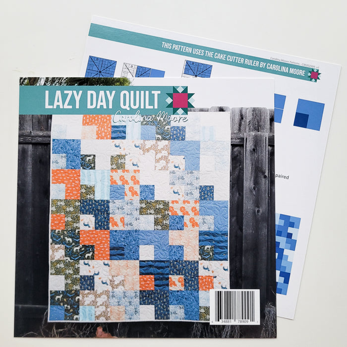 Lazy Day Quilt (Printed) - a Cake Cutter Ruler Pattern