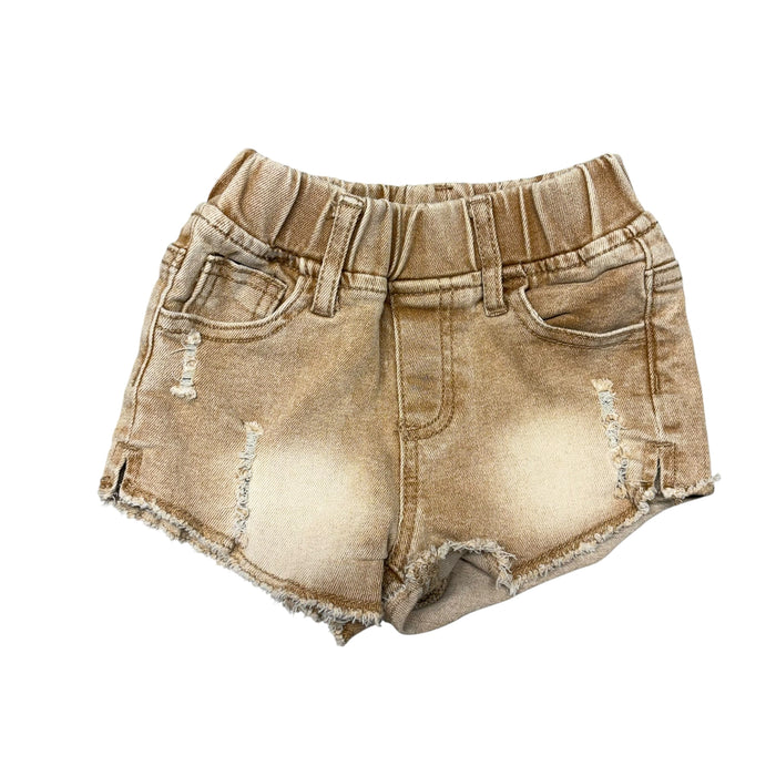 Little Bipsy | Distressed Tan Shorts | 2T-3T