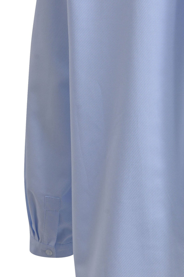 Milano 41-4385-3608 Sky Blue Collarless Blouse - Dotique