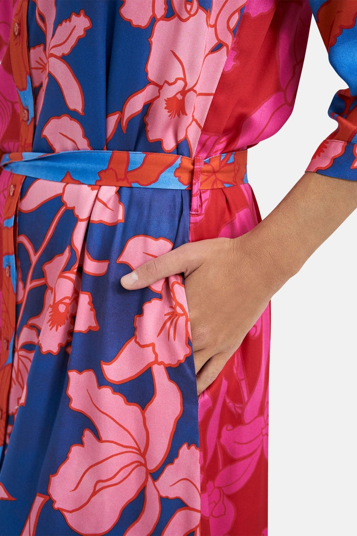 Milano 41-6249-1147 1449 Pink Chill Print Maxi Dress - Dotique