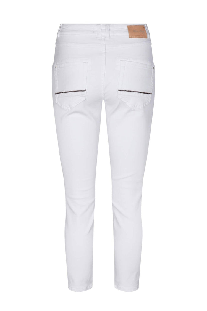 Mos Mosh Cropped Naomi Shade White Jeans - Dotique