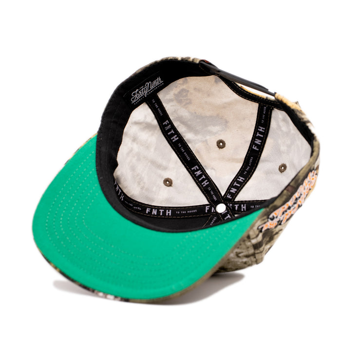 Raised By Woods Real Tree Camo Snapback Hat