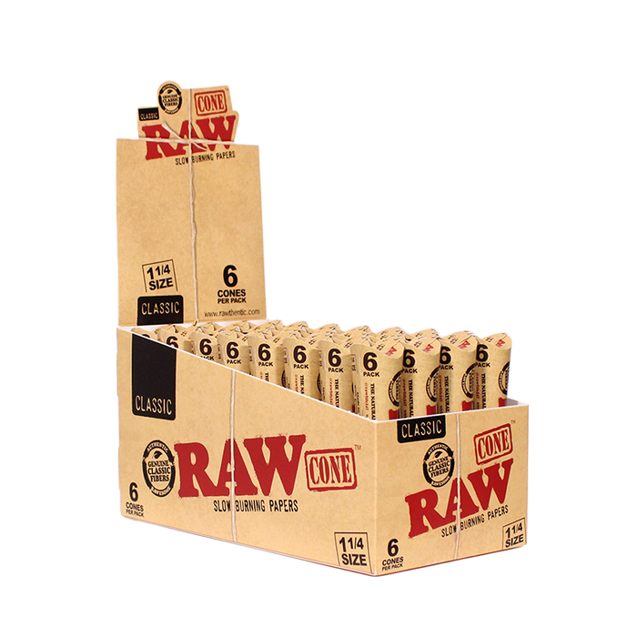 RAW 1 1/4 Classic Cones 6ct