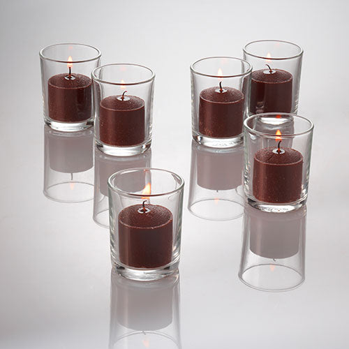 richland votive candles brown cinnamon bun scented 10 hour set of 72