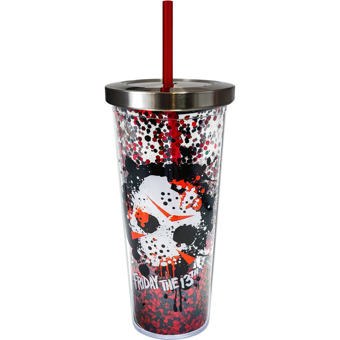 Spoontiques Friday the 13th Glittler Cup with Straw