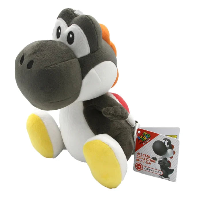 Super Mario-Black Yoshi 8" Plush