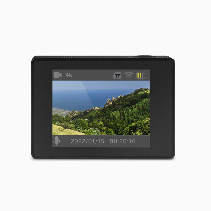 Aluratek 4K Wi-Fi Sports Action Camera back