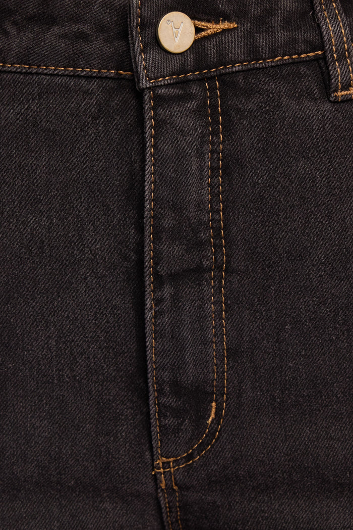 Petal and Pup USA BOTTOMS Abrand 94 High Straight Jeans - Cara Washed Black