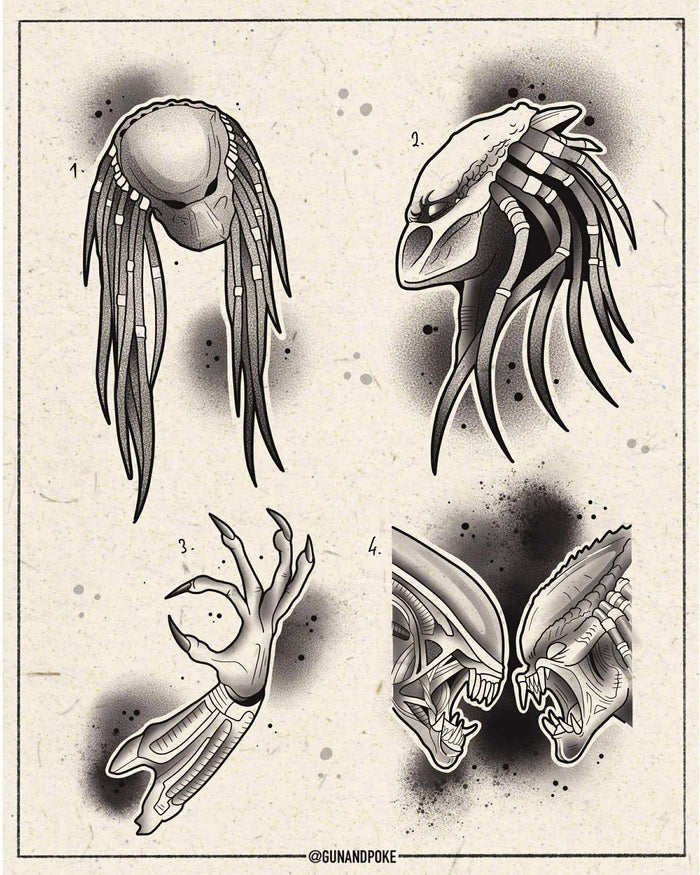 Alien vs Predator inspired designs by Amy (2025)