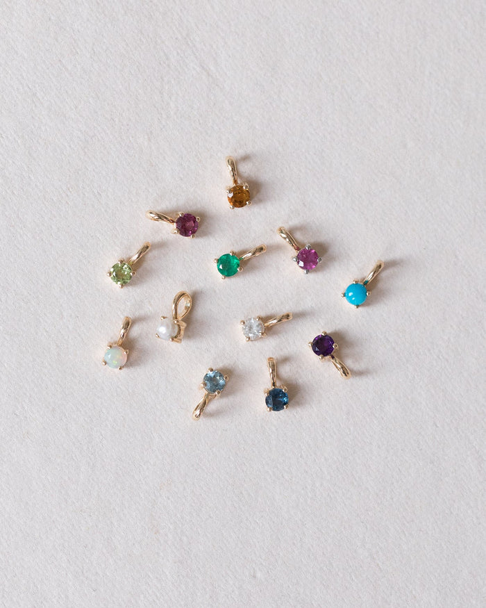 Amethyst Birthstone Charm