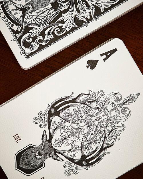 Antler Playing Cards - Black Edition Playing Cards by Art of Play