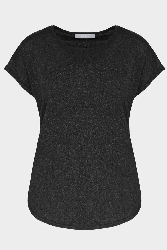 Bianca 28015 Black Sparkle Top - Dotique
