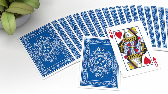 Black Roses Blue Magic Playing Cards Playing Cards by Daniel Schneider