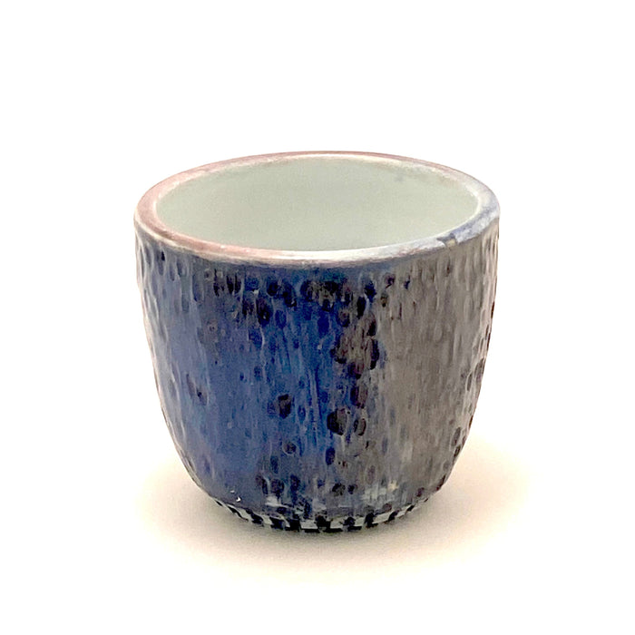 Blue Dimpled Cup