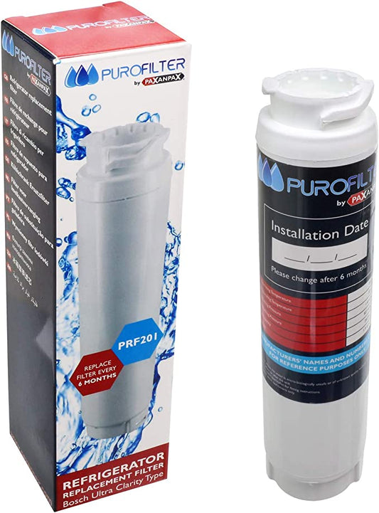 Bosch Fridge Freezer Filter Purofilter 00644845 Filter WF25 for Ultra Clarity Bypass | Haier Rangemaster Refrigerator Water Filter PRF201