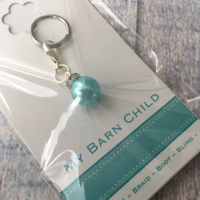 Bridle Charm: Pearl ~ Blue