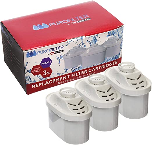 Brita Filters Maxtra Water Filters| Maxtra plus Compatible Water Filter Cartridge 100864746 (Pack of 3)