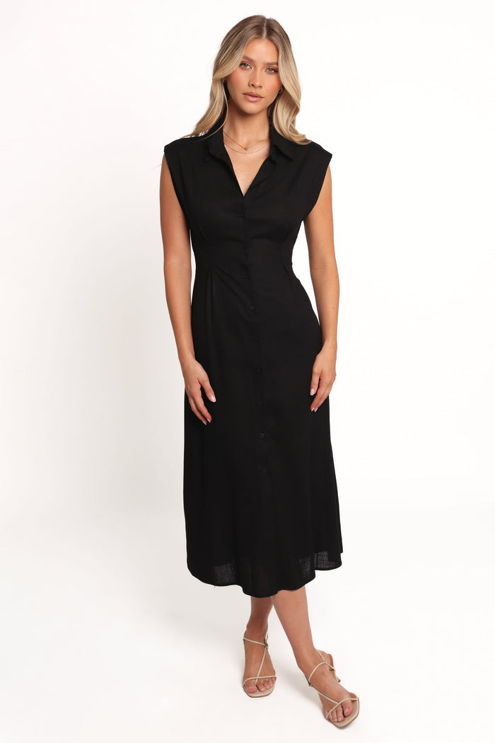Petal and Pup USA DRESSES Cami Midi Dress - Black