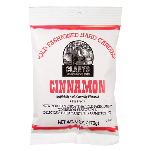 Claey's Cinnamon Hard Candy Drops Bag - 24 Count