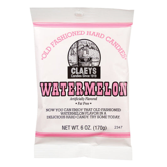 Claey's Watermelon Hard Candy Drops Bag - 24 Count