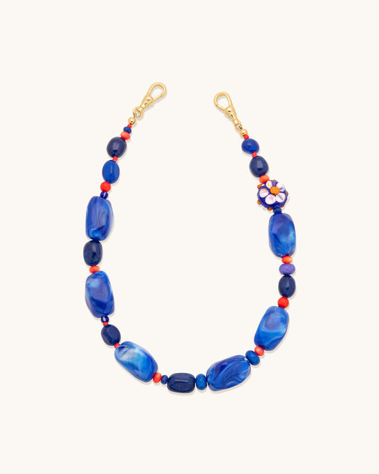 Cobalt Coral Phone Wristlet