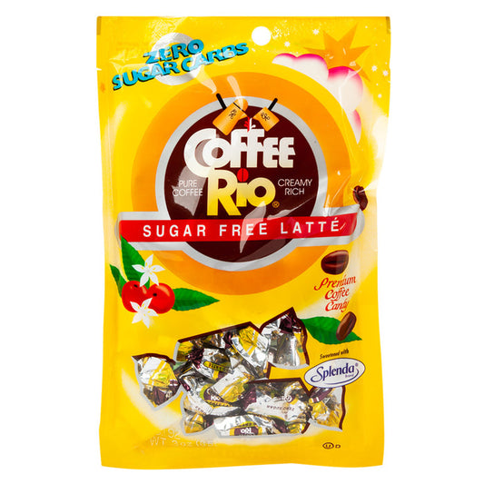 Coffee Rio Sugar Free Latte Premium Coffee Candy Peg Bag - 12 Count