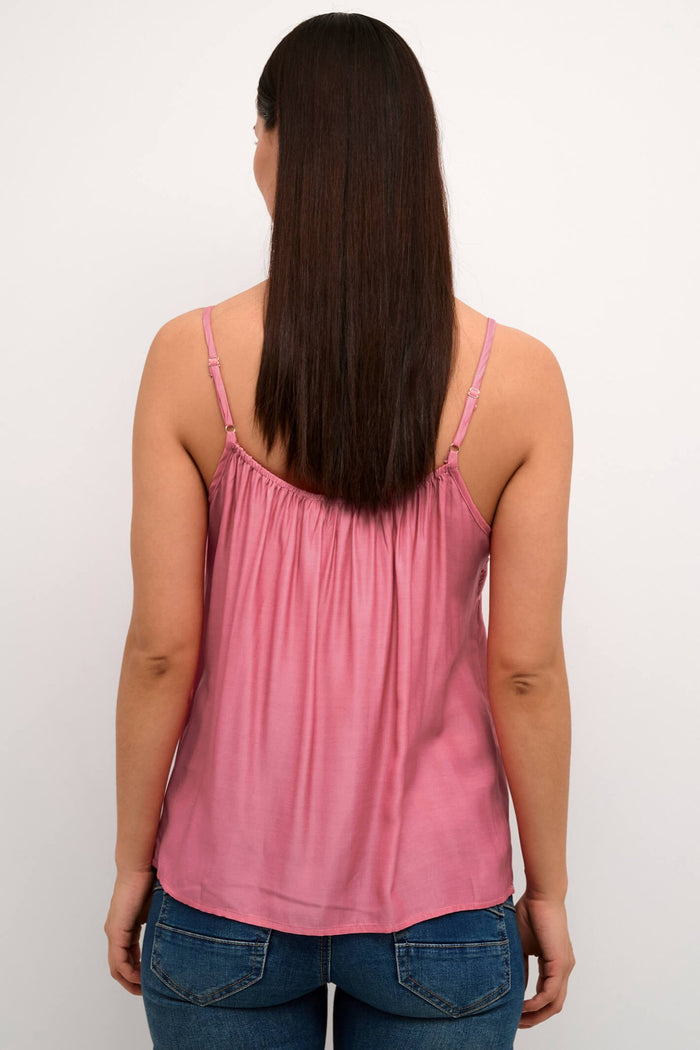 Cream CRAnna Lace Vest Top - Dotique - Cream