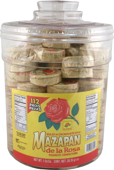 Wholesale De La Rosa Mazapan Jar - Authentic Mexican candy from Mexmax INC.