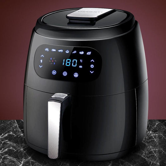 Devanti Air Fryer 8.5L LCD Digital Oil Free Deep Frying Cooker Accessories Rack -Home Living Store - -