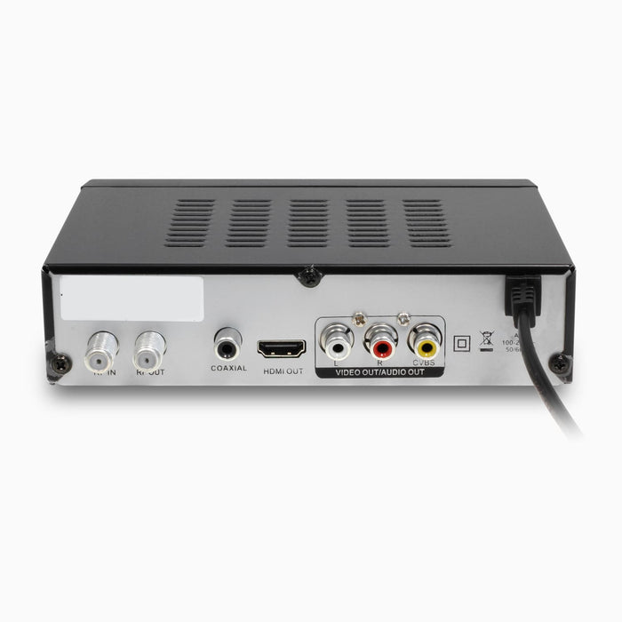 Aluratek Digital TV Converter Box with Digital Video Recorder Back