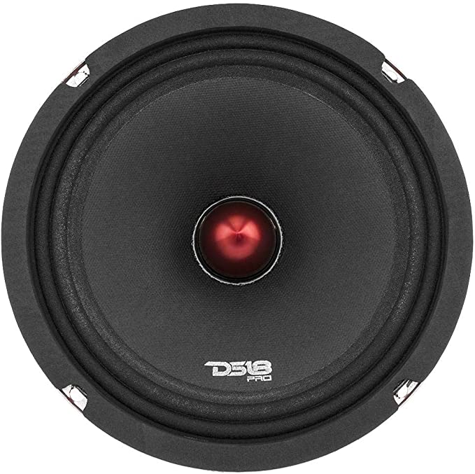 DS18 PRO-X8.4BM Loudspeaker - 8" Midrange Red Aluminum Bullet 550W Max