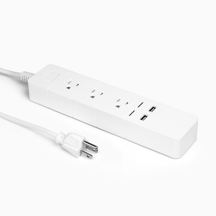 Aluratek eco4life SmartHome WiFi 3-Port Surge Strip with USB Charging Main