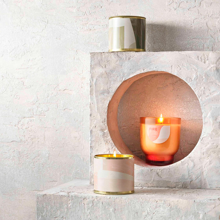 Fire Element Tin Candle