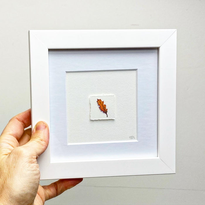 FRAMED Painting of a leaf