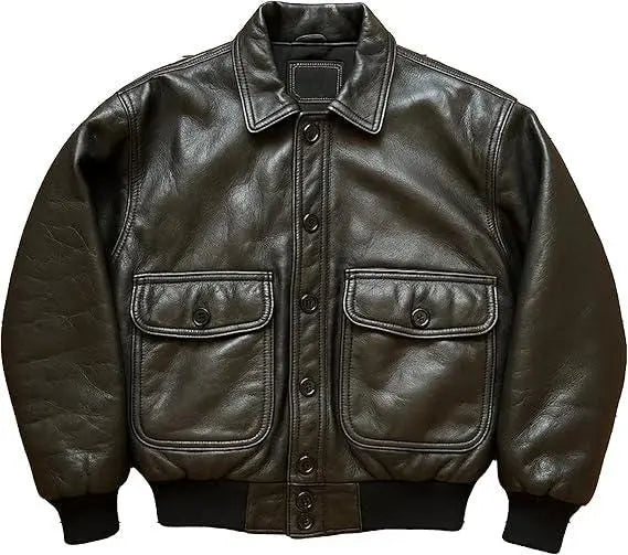 Black leather jacket