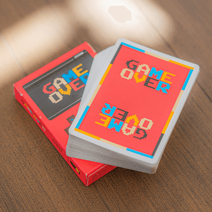 Game Over Playing Cards - Red Playing Cards by Gemini
