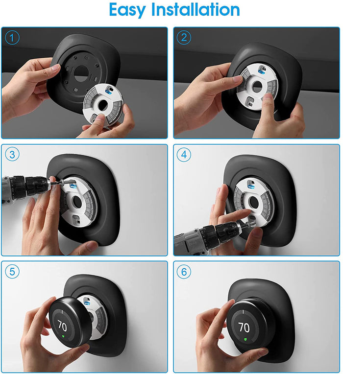 to install a google nest learning thermostat wall plate