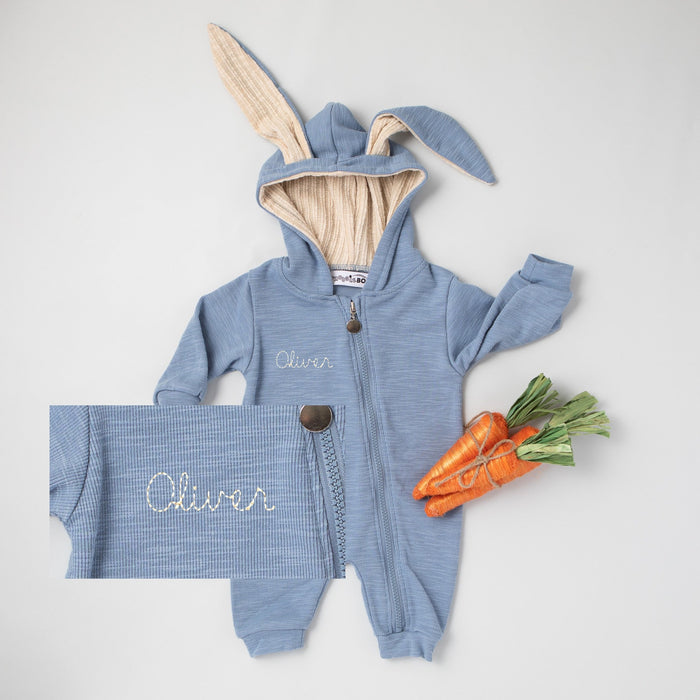 0-6 M / Blue / Cursive (not recommended for names over 6 letters)