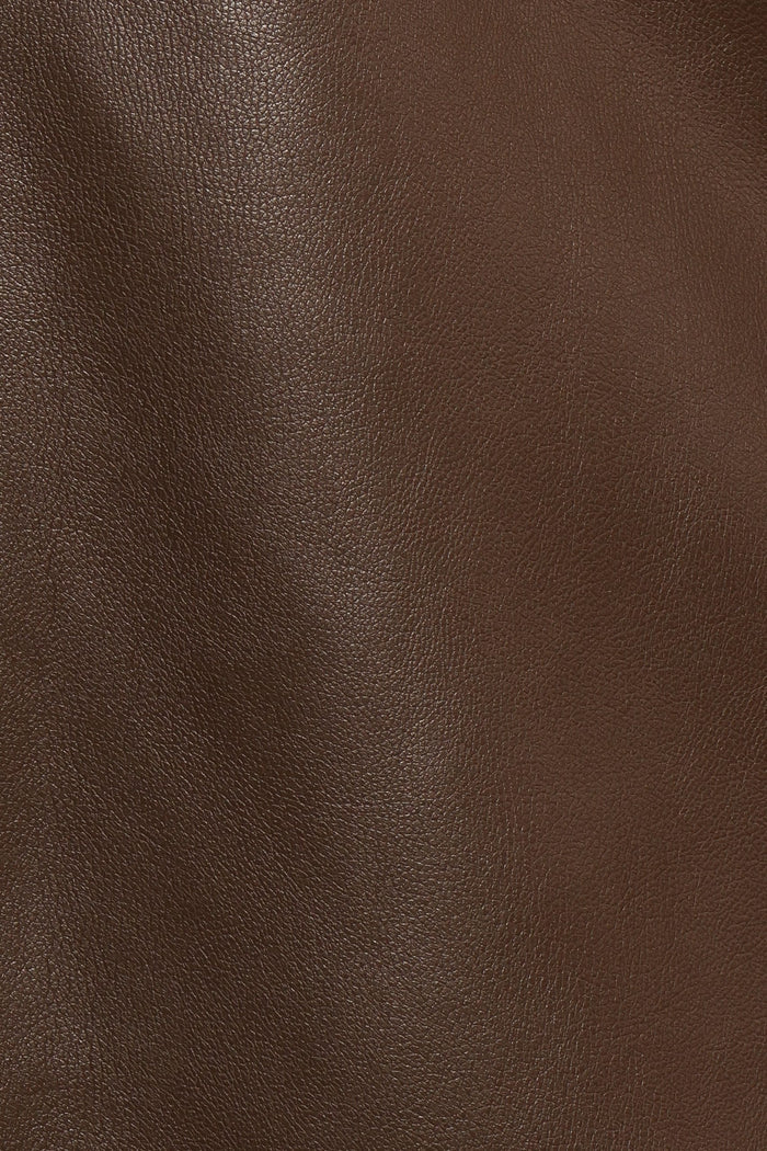 Petal and Pup USA BOTTOMS Haelee Faux Leather Skirt - Brown (Hold for Rack)