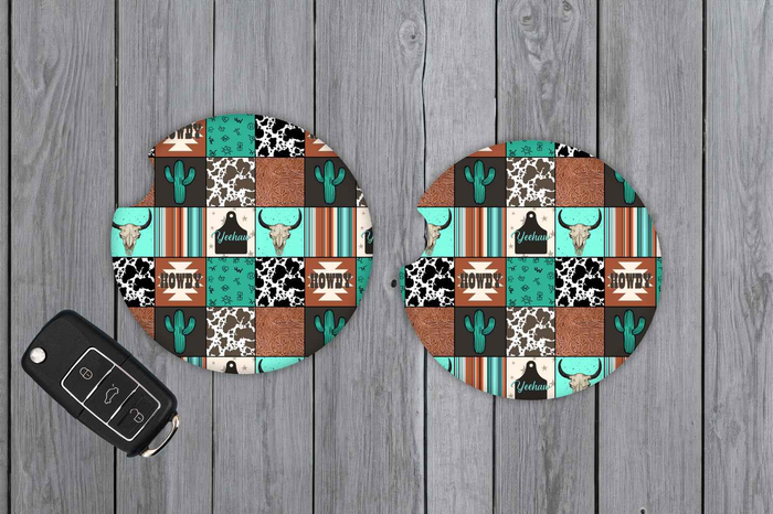Howdy Car Coasters