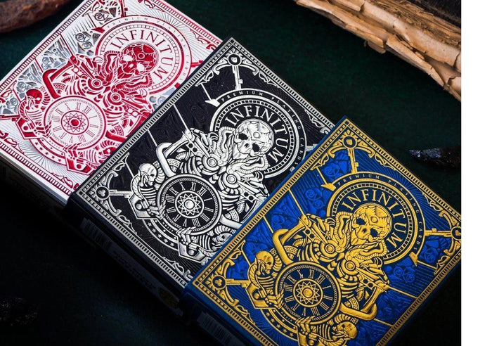 Infinitum Playing Cards - Ghost White Playing Cards by Elephant Playing Cards