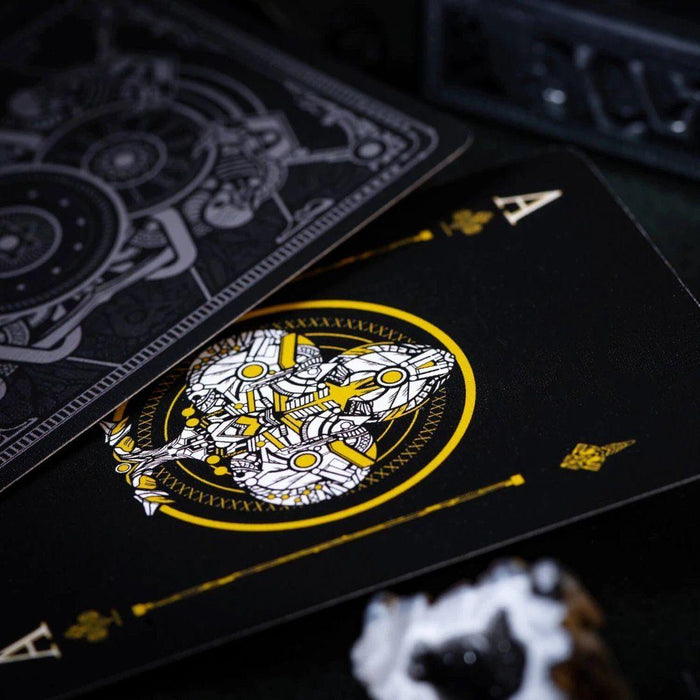 Infinitum Playing Cards - Midnight Black Playing Cards by Elephant Playing Cards