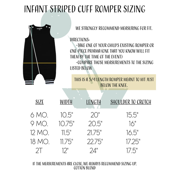 It's my "BEE" day Summer Themed First Birthday Romper with Striped Cuff