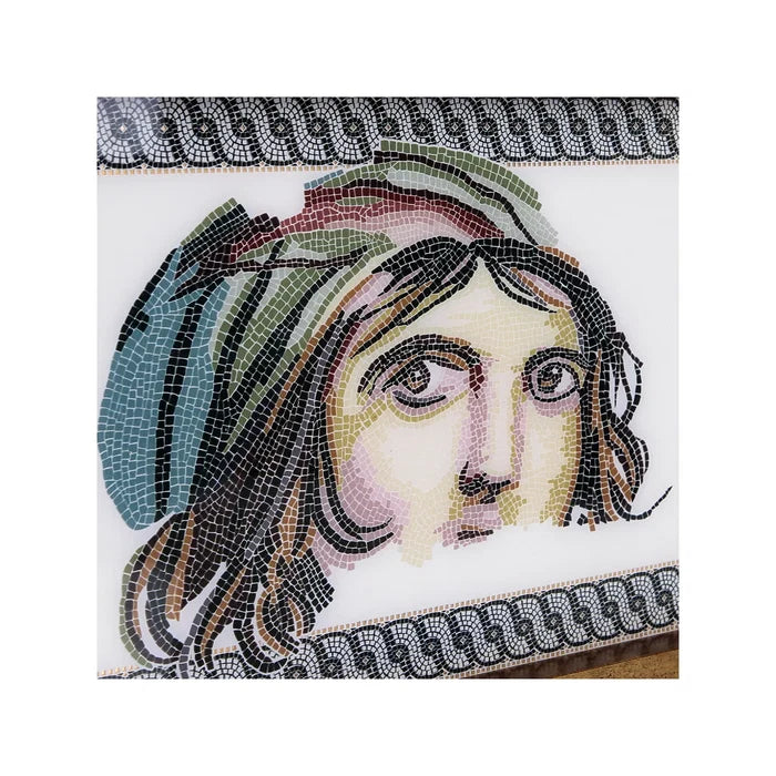 ZEUGMA ÇİNGENE KIZ TEPSİ 25X40CM, BEYAZ